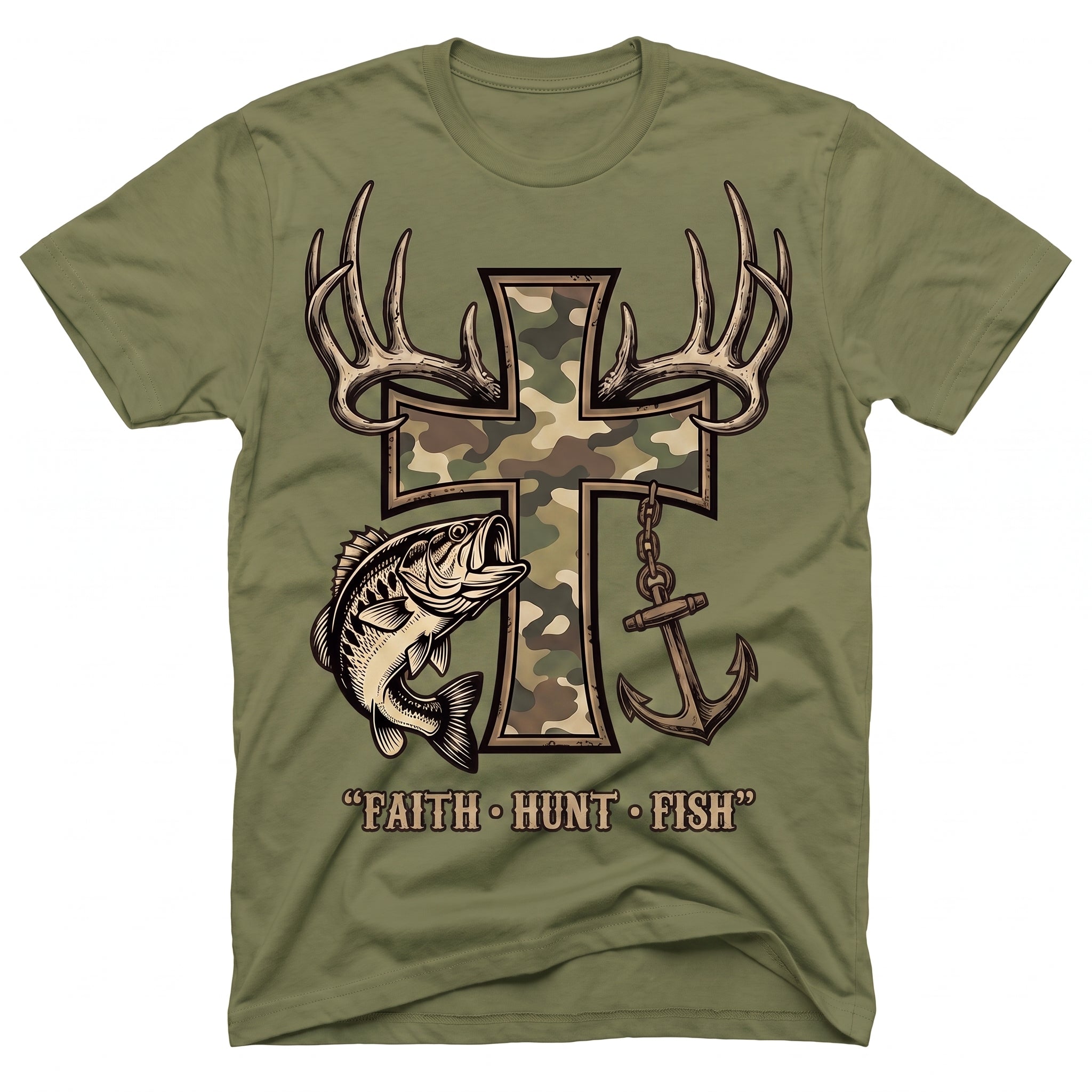 Fish Cross Unisex T-shirt