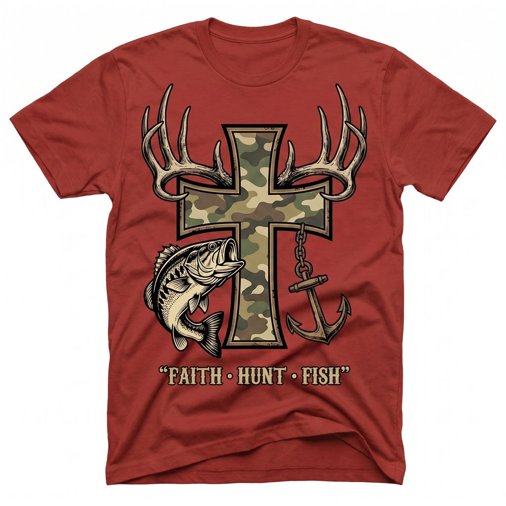 Fish Cross Unisex T-shirt