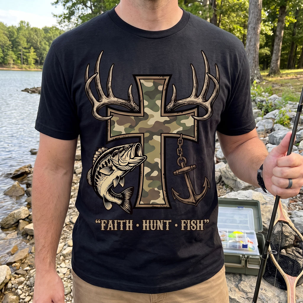 Fish Cross Unisex T-shirt