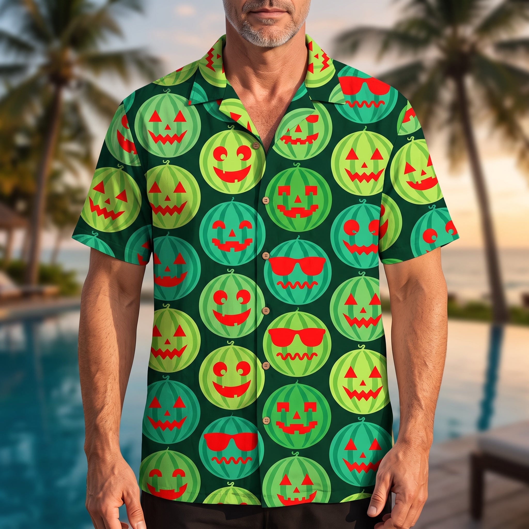 Spooky Watermelon Hawaii Shirt