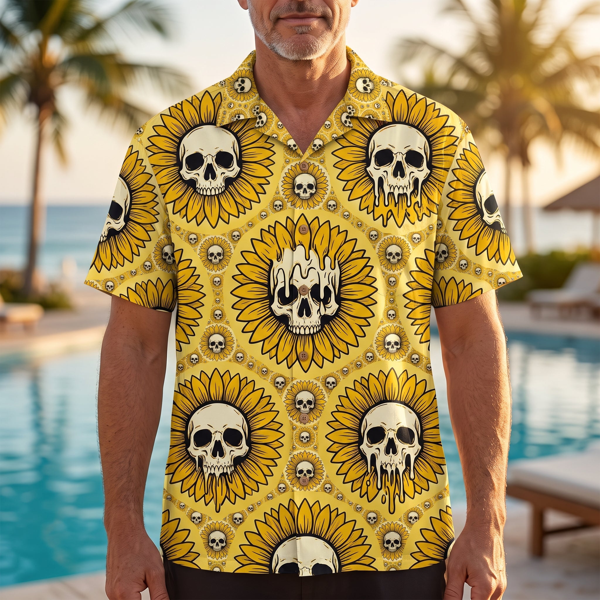 Melting Skull Hawaii Shirt